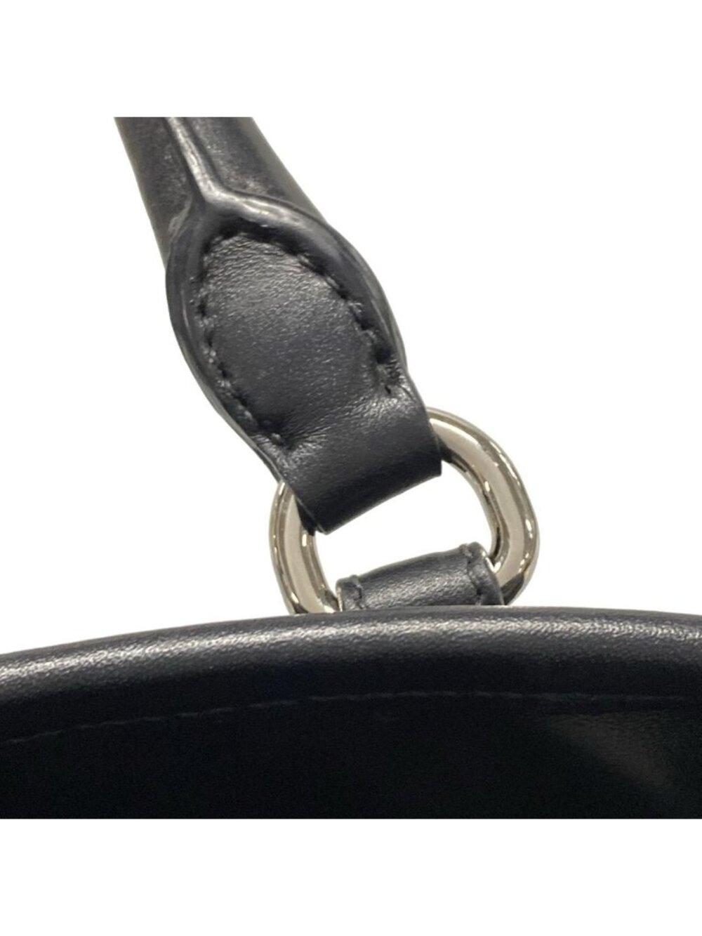 Prada Tote Black Leather Tag - Picture 11 of 15